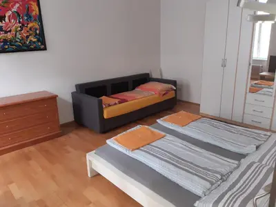 Ein Bett oder Betten in einem Zimmer der Unterkunft Apartment Dahlia Vienna