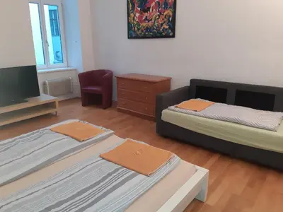 Ein Bett oder Betten in einem Zimmer der Unterkunft Apartment Dahlia Vienna