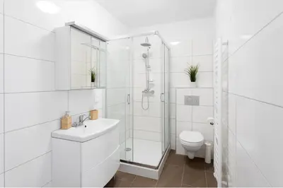 Ein Badezimmer in der Unterkunft Der Gemütliche Ort l LF41