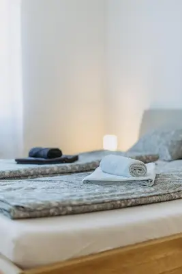 Ein Bett oder Betten in einem Zimmer der Unterkunft Große Ferienwohnung Burgenland