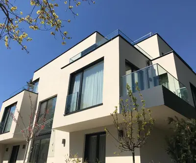 Das Gebäude in dem sich die Ferienwohnung befindet