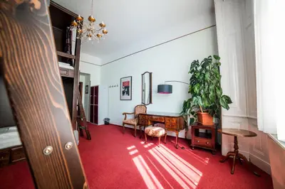 Ein Sitzbereich in der Unterkunft Vienna Boutique - Premium Hostel
