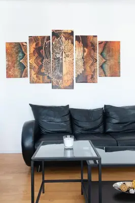 Ein Sitzbereich in der Unterkunft Vienna Roof Top Apartment with Terrace, Parking and AC