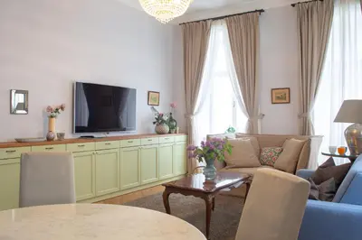 TV/Unterhaltungsangebot in der Unterkunft Stilvolles Apartment in zentraler Lage