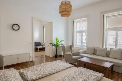 Ein Sitzbereich in der Unterkunft Vienna City Apartments Unteres Belvedere