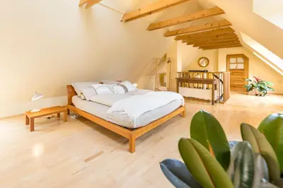 Ein Bett oder Betten in einem Zimmer der Unterkunft Weissenbacherhof