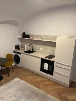 Küche/Küchenzeile in der Unterkunft Vienne City Apartment Crown 6