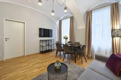 TV/Unterhaltungsangebot in der Unterkunft Vienne City Apartment Crown 6