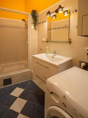 Ein Badezimmer in der Unterkunft Highlight Apartment Schönbrunn