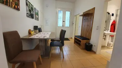 Ein Sitzbereich in der Unterkunft Gorgeous Viennese Apartment 10 min to City Center