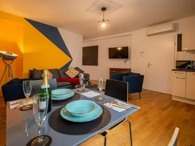 TV/Unterhaltungsangebot in der Unterkunft Elegant Apartment Naschmarkt