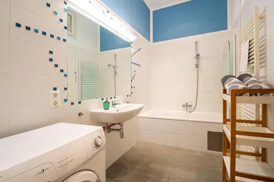Ein Badezimmer in der Unterkunft Bright Suite Universitaet Wien