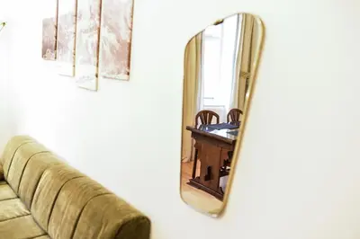 Ein Sitzbereich in der Unterkunft Vintage Apartment Vienna by JR City Apartments