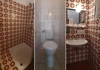 Ein Badezimmer in der Unterkunft Pension Lerner