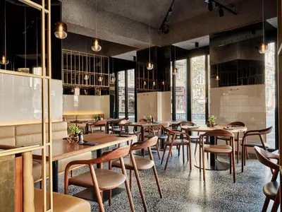 Ein Restaurant oder anderes Speiselokal in der Unterkunft Radisson Blu Das Triest Hotel, Vienna