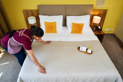 Ein Bett oder Betten in einem Zimmer der Unterkunft Henriette Stadthotel Vienna