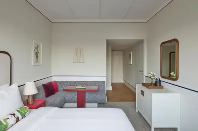 Ein Bett oder Betten in einem Zimmer der Unterkunft Miiro Spittelberg NEW OPENING
