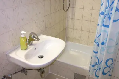 Ein Badezimmer in der Unterkunft Pension Hotel Mariahilf