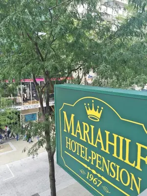 Ein Zertifikat, Auszeichnung, Logo oder anderes Dokument, das in der Unterkunft Pension Hotel Mariahilf ausgestellt ist