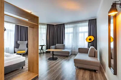 Ein Bett oder Betten in einem Zimmer der Unterkunft Hotel Westbahn