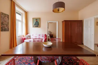 Ein Sitzbereich in der Unterkunft Altwienerhof Boutique Hotel