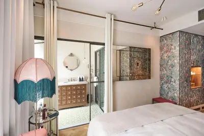 Ein Bett oder Betten in einem Zimmer der Unterkunft Hotel MOTTO