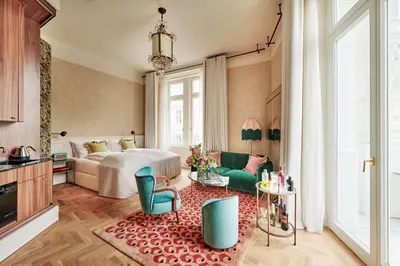 Ein Bett oder Betten in einem Zimmer der Unterkunft Hotel MOTTO