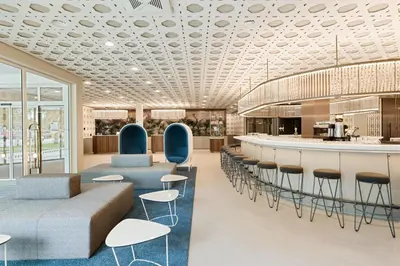 Ein Sitzbereich in der Unterkunft Austria Trend Hotel Bosei Wien