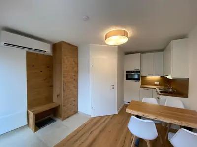 Küche/Küchenzeile in der Unterkunft Apartments Freitag - H1