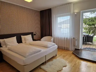 Ein Bett oder Betten in einem Zimmer der Unterkunft HOTEL MARIA