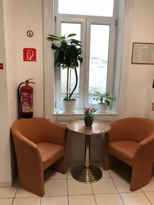 Ein Sitzbereich in der Unterkunft Pension Vera