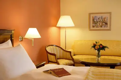 Ein Bett oder Betten in einem Zimmer der Unterkunft Wilhelminenhof