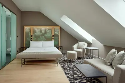 Ein Bett oder Betten in einem Zimmer der Unterkunft Le Méridien Vienna