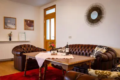 Ein Sitzbereich in der Unterkunft Weingut Franz Schindler