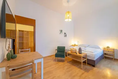 Ein Bett oder Betten in einem Zimmer der Unterkunft josef's home I Comfort Studio I City Center