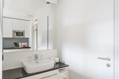 Ein Badezimmer in der Unterkunft smartments Wien Heiligenstadt