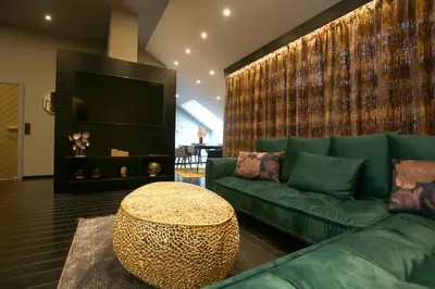 Ein Sitzbereich in der Unterkunft Hotel Vienna beim Prater
