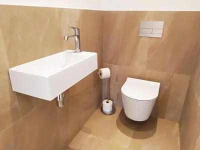 Ein Badezimmer in der Unterkunft Deluxe Parkapartment Vienna City Center - free parking!