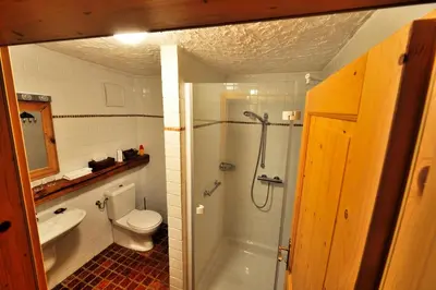 Ein Badezimmer in der Unterkunft Herberge an der Nikolauszeche
