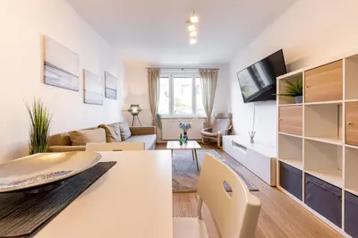 TV/Unterhaltungsangebot in der Unterkunft BRIGHT + CENTRAL near Belvedere by JR City Apartments