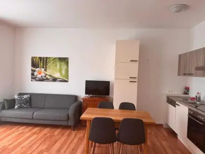 Küche/Küchenzeile in der Unterkunft Apartment im Herzen von Neusiedl am See