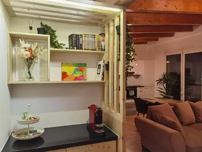 Ein Sitzbereich in der Unterkunft BeeHome Apartment