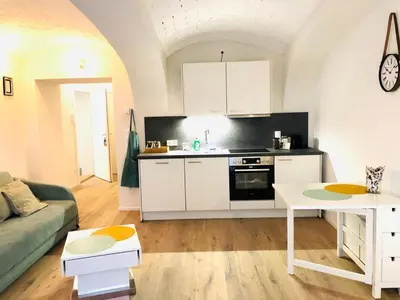 Küche/Küchenzeile in der Unterkunft Atelier - Apartment with Garden