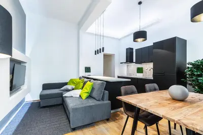 Küche/Küchenzeile in der Unterkunft Stylish designed apartment in a top location