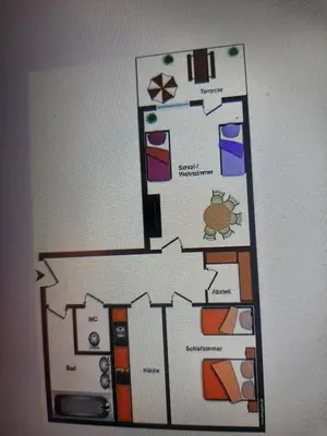 Grundriss der Unterkunft City terrace-apartment