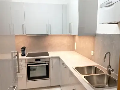 Küche/Küchenzeile in der Unterkunft Apartments Peter