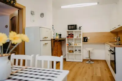 Küche/Küchenzeile in der Unterkunft Apartment RADO 75m2 mit Garten und Terrasse