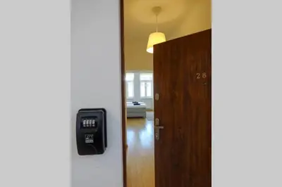 Ein Bett oder Betten in einem Zimmer der Unterkunft Modernes Leben l LF28