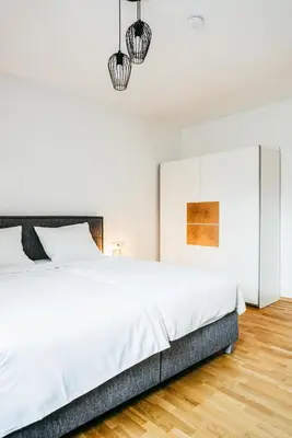 Ein Bett oder Betten in einem Zimmer der Unterkunft Love Suite