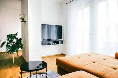 Ein Sitzbereich in der Unterkunft Family Suite